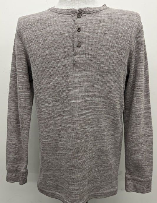 Sonoma small brown/white long sleeve shirt