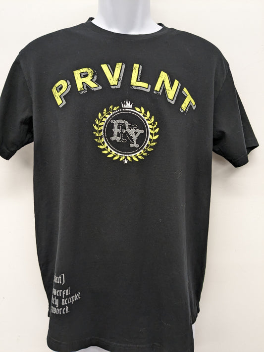 As Color State med. black short sleeve shirt "PRVLNT"