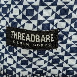 Threadbare large blue/white shape shirt