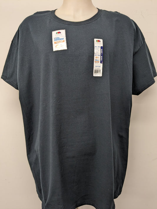 NEW! Fruit of the loom 3XL black short sleeve shirt