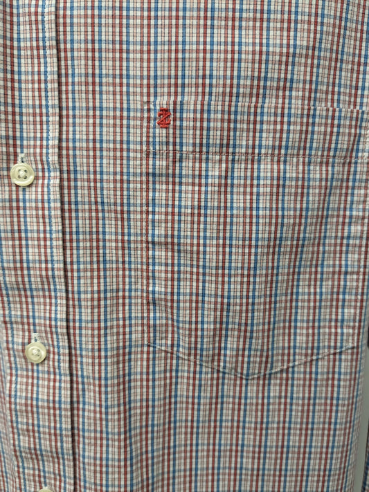 IZOD large long sleeve dress shirt checkered print