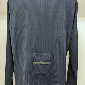 Nike Sphere large navy ripped 1/2 zipped pullover