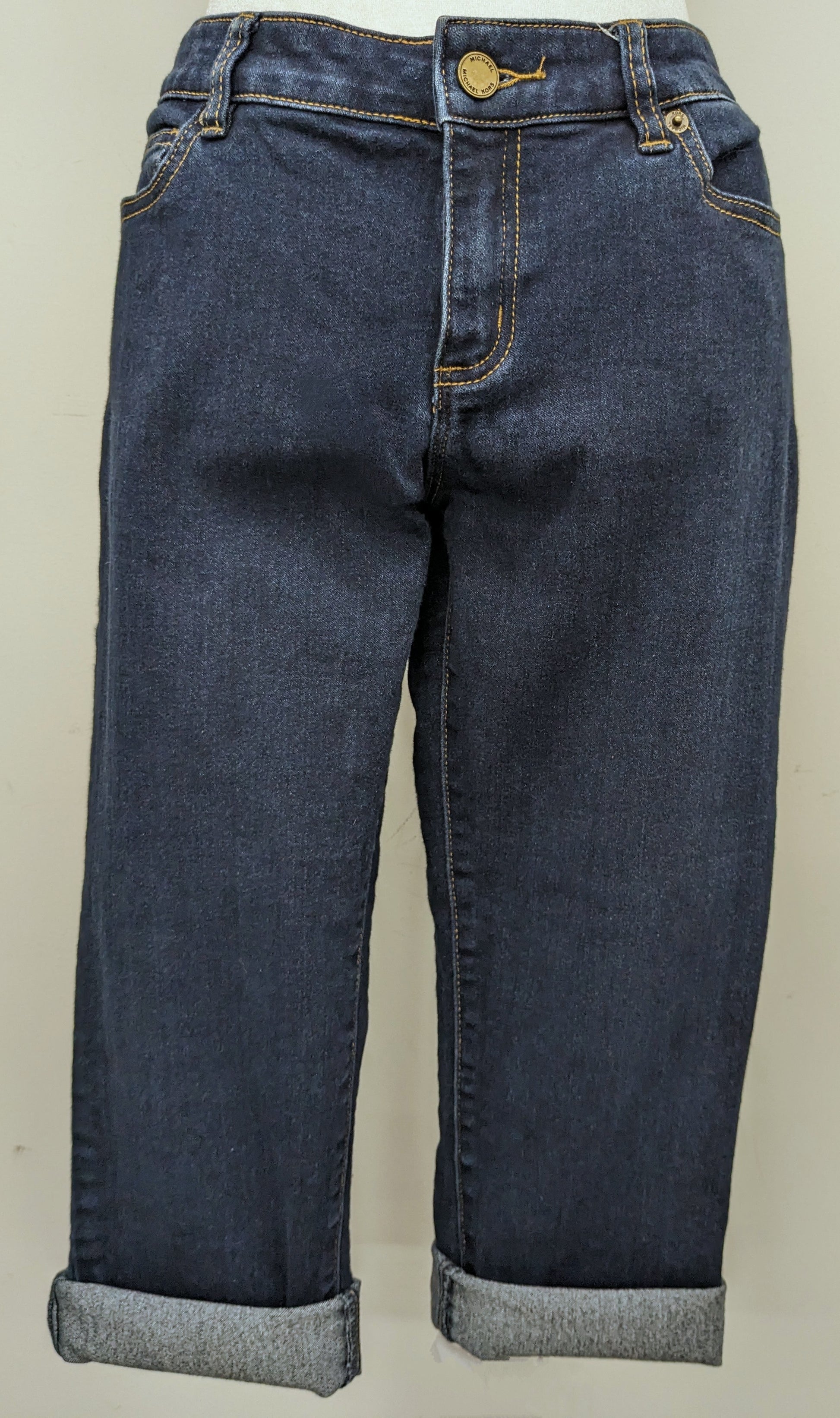 Michael Kors size 4 dark denim skinny capri