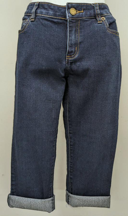 Michael Kors size 4 dark denim skinny capri