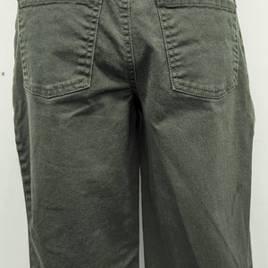 Croft & barrow size 4 denim green capri