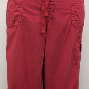 Gloria Vanderbilt size 12 petite red cargo capri