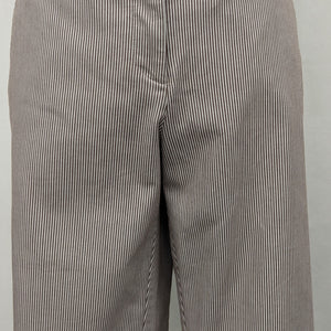 Studio 1940 size 10 brown/white strips capri