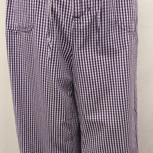 Baxter&Wells size 10 purple checkered capri