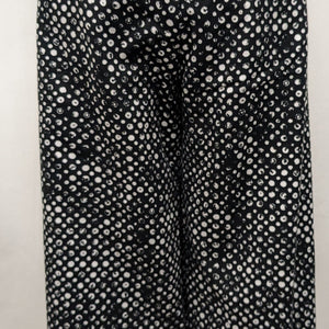 Laura Ashley size 14 black capri w/ white circles