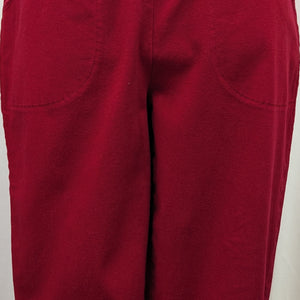 D&Co size XSM pull on red capri