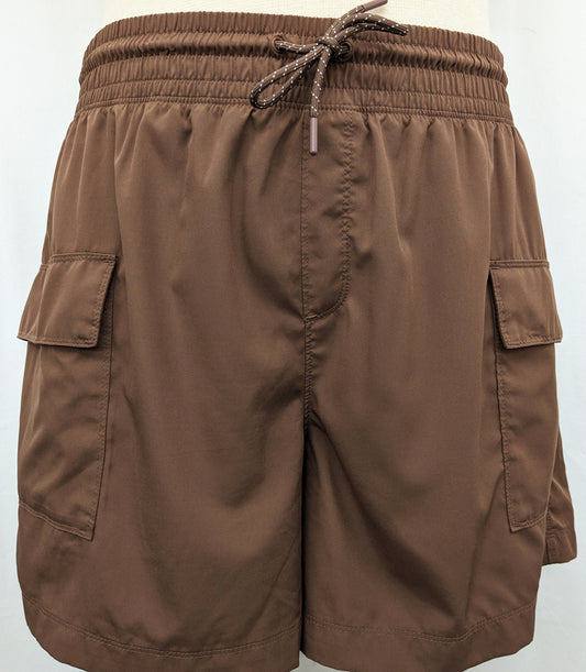 Never not hustling XLG brown shorts