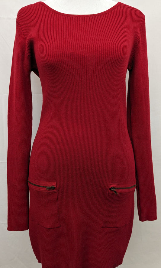 AGB med. red sweater dress