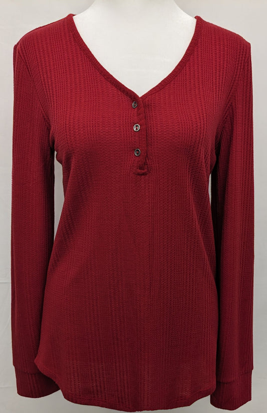 New! Maurices red long sleeve shirt