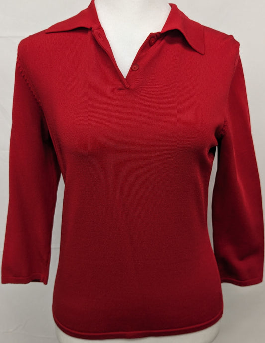 Express small red long sleeve shirt