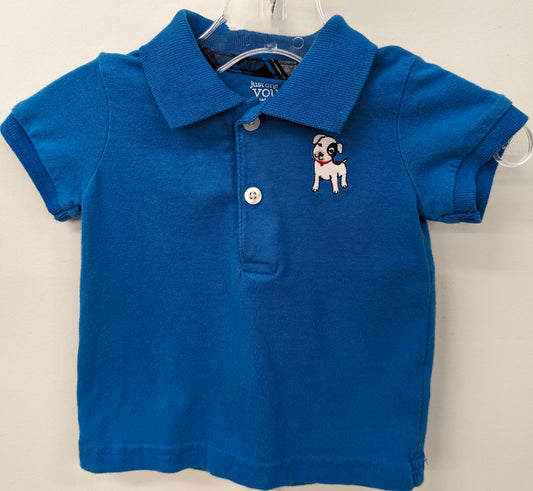 Just one you 0-3m blue shirt w/ dog