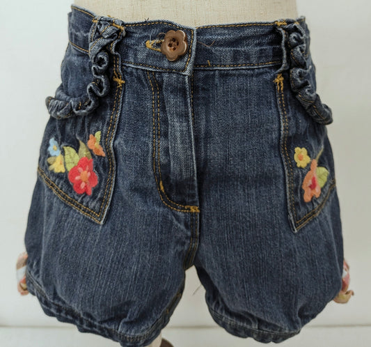 Gymboree 3T adjustable denim shorts