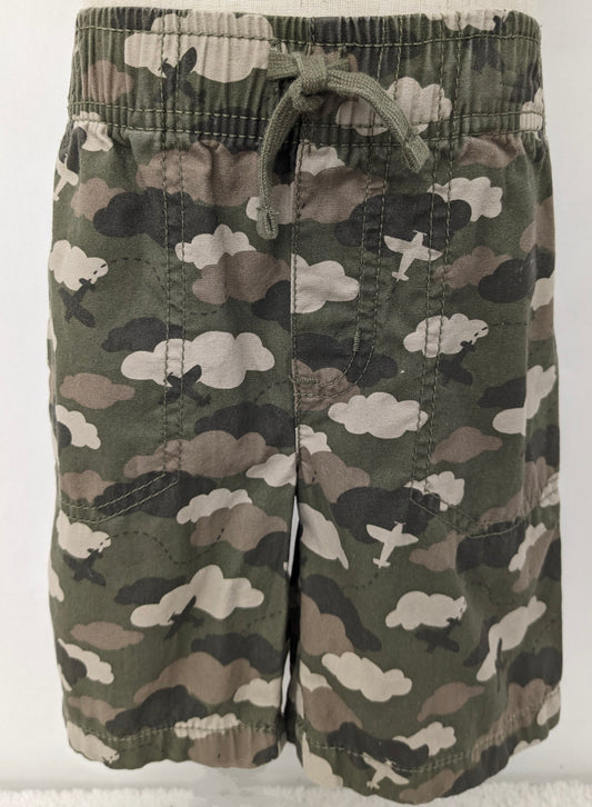 Jumping Beans 4T faux drawstring camo clouds