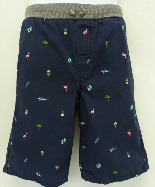 Carter's Kid 10/12 navy blue shorts "Beach Theme"