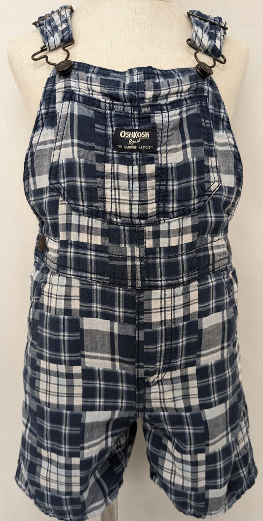 Oshkosh B'gosh 4T blue/white overalls