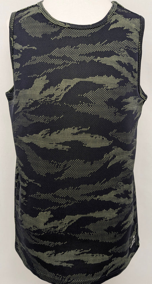 BCG 10/12 grey tank w/ neon green patterns