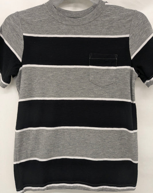 Arizona 10/12 grey/black striped shirt w/ white stripes