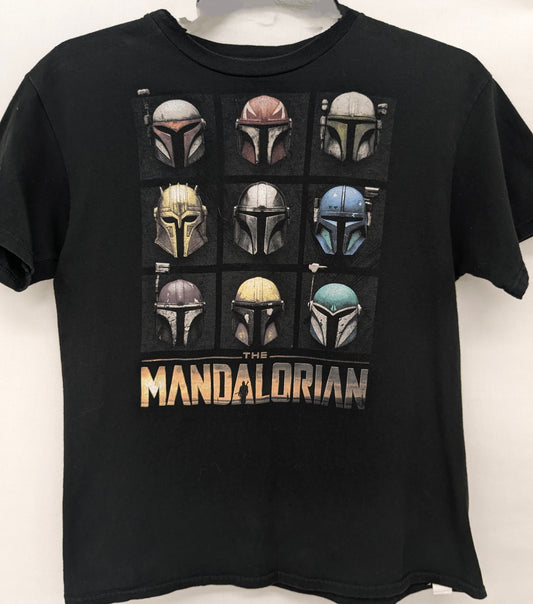 Star Wars size 7/8 black shirt " The Mandalorian"