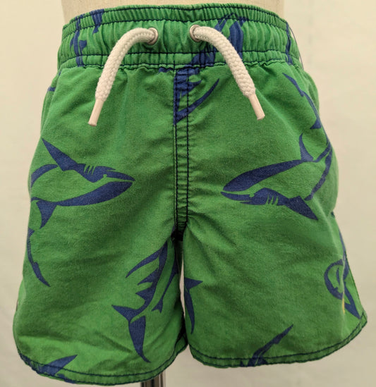 Polo Ralph Lauren 2T green swim trunks w/ sharks