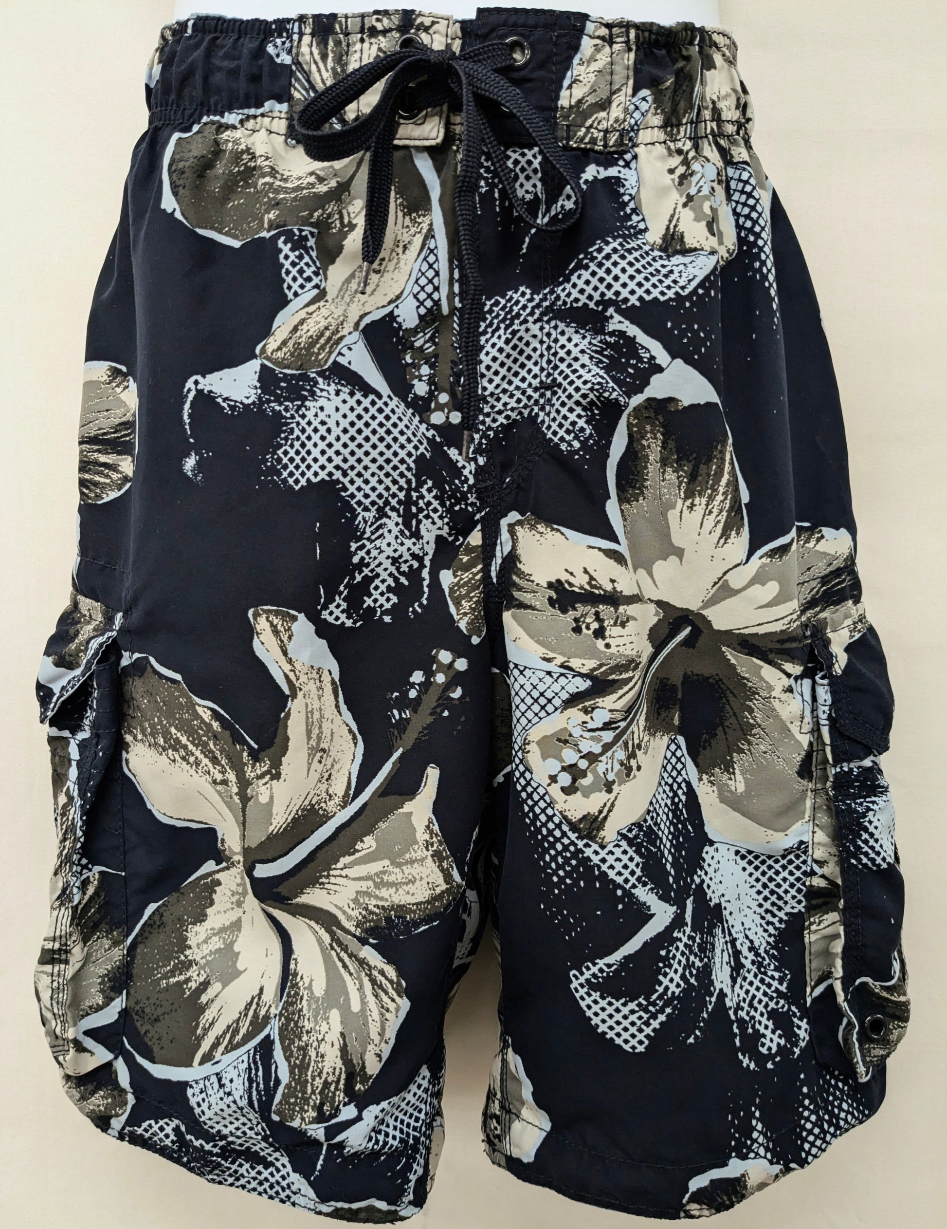 Arizona small navy swim trunks w/ floral