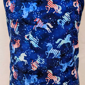 Wonder Nation 10/12 blue swim top w/ unicorns