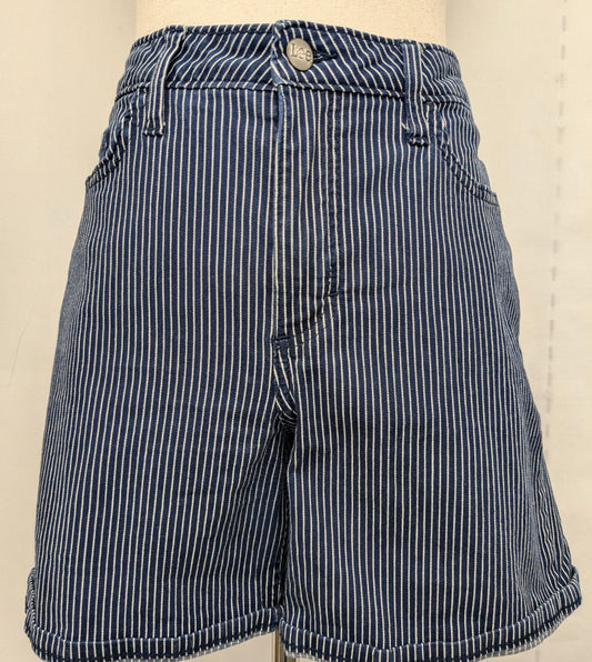 Lee size 12 blue w/ white lines shorts