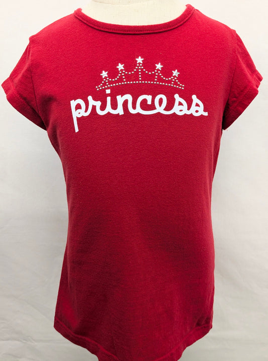 No Brand size 6/6x red shirt " Princess"