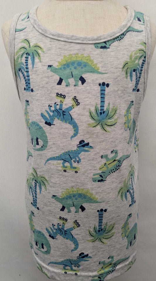 Jumping Beans 3T grey dino tank top