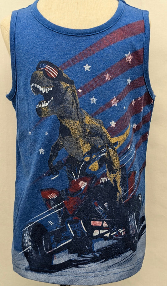 Carter's 4T blue tank w/ T-Rex