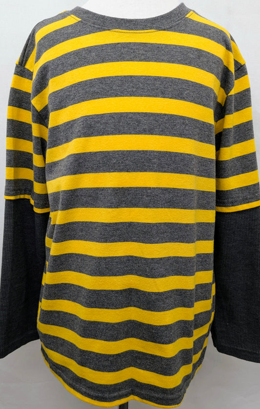 365 Kids size 8 grey/yellow shirt