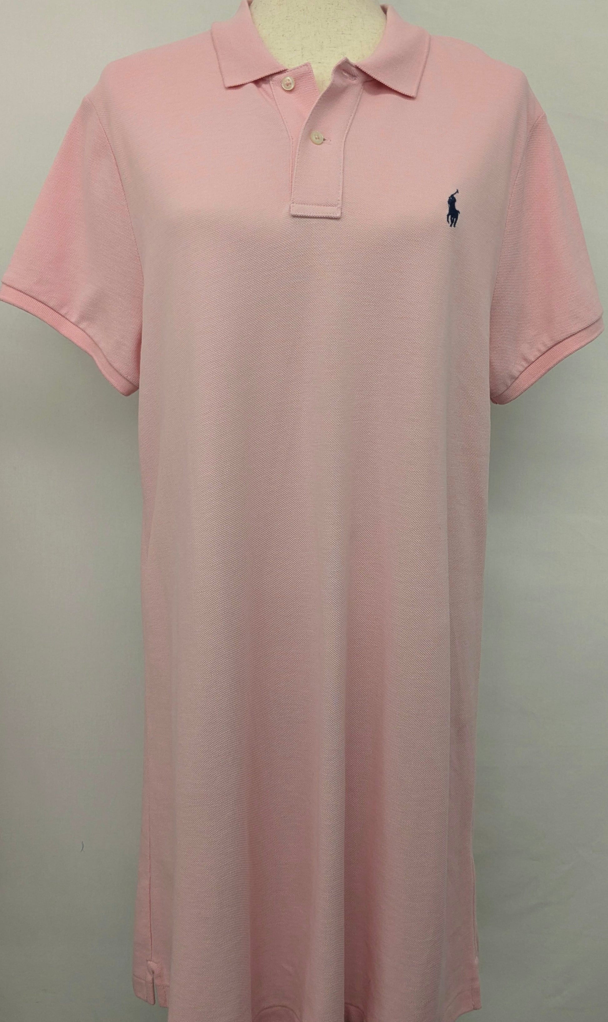 New! Polo Ralph Lauren XLG pink mesh mini dress