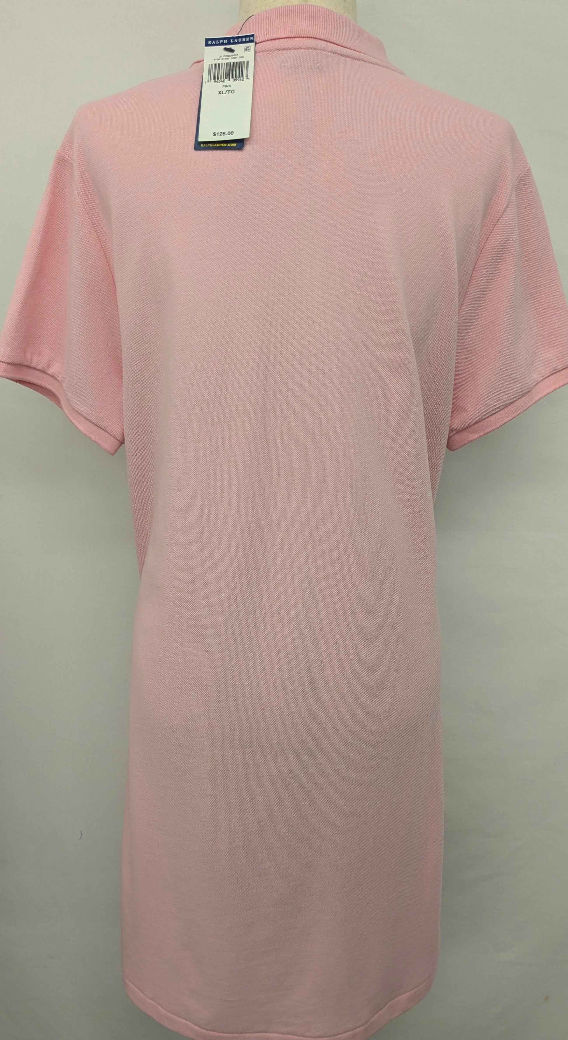 New! Polo Ralph Lauren XLG pink mesh mini dress