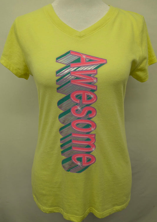 Xersion size 16 yellow shirt "Awesome"