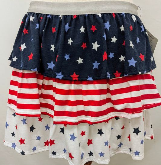 New! Way to celebrate! Patriotic tier skirt size 18