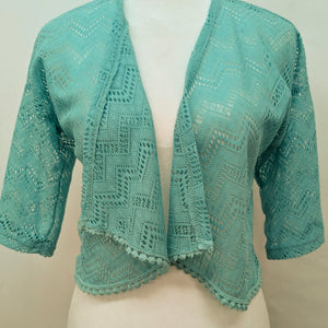 Self Esteem size 14 teal open front cardigan