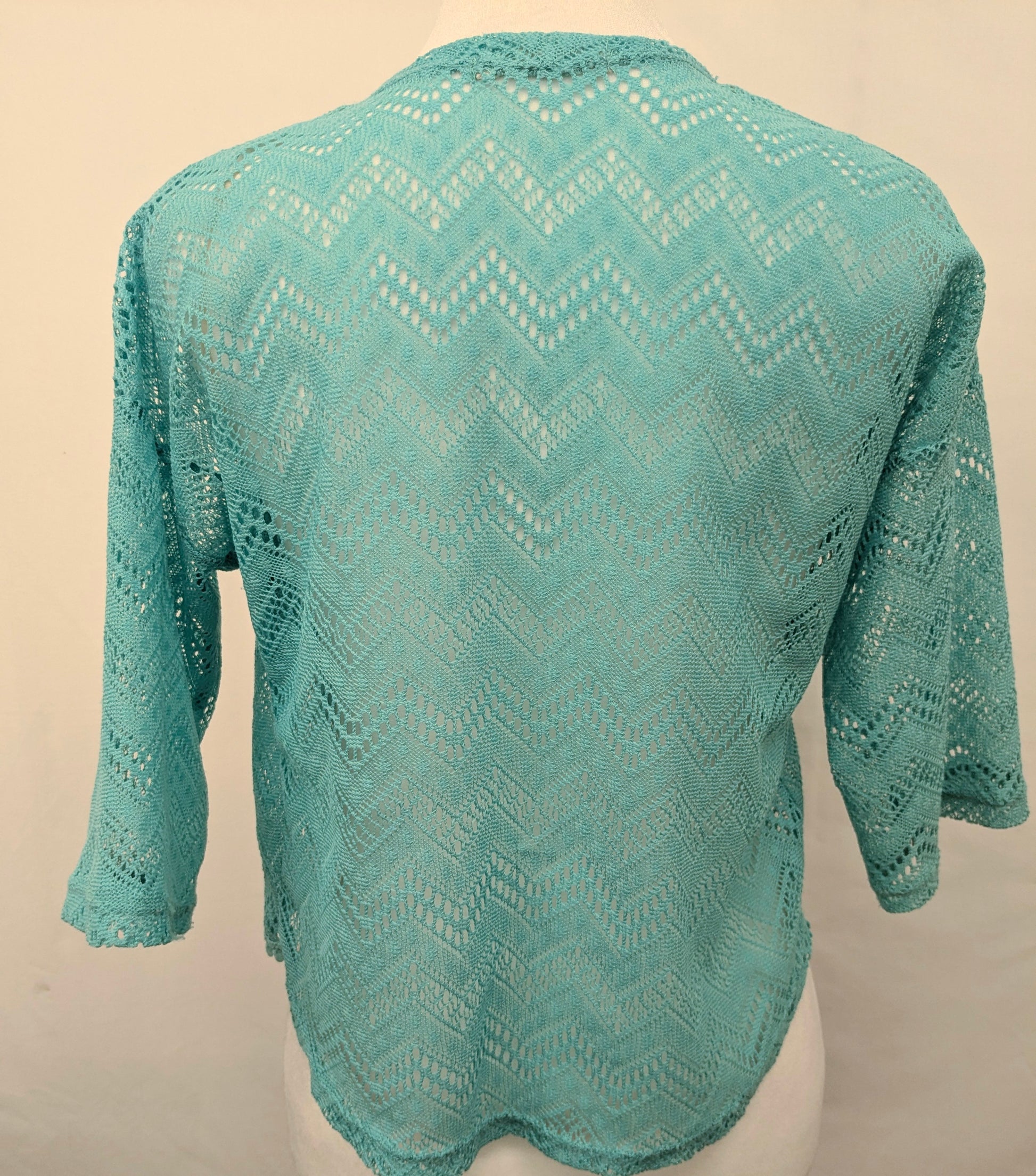 Self Esteem size 14 teal open front cardigan