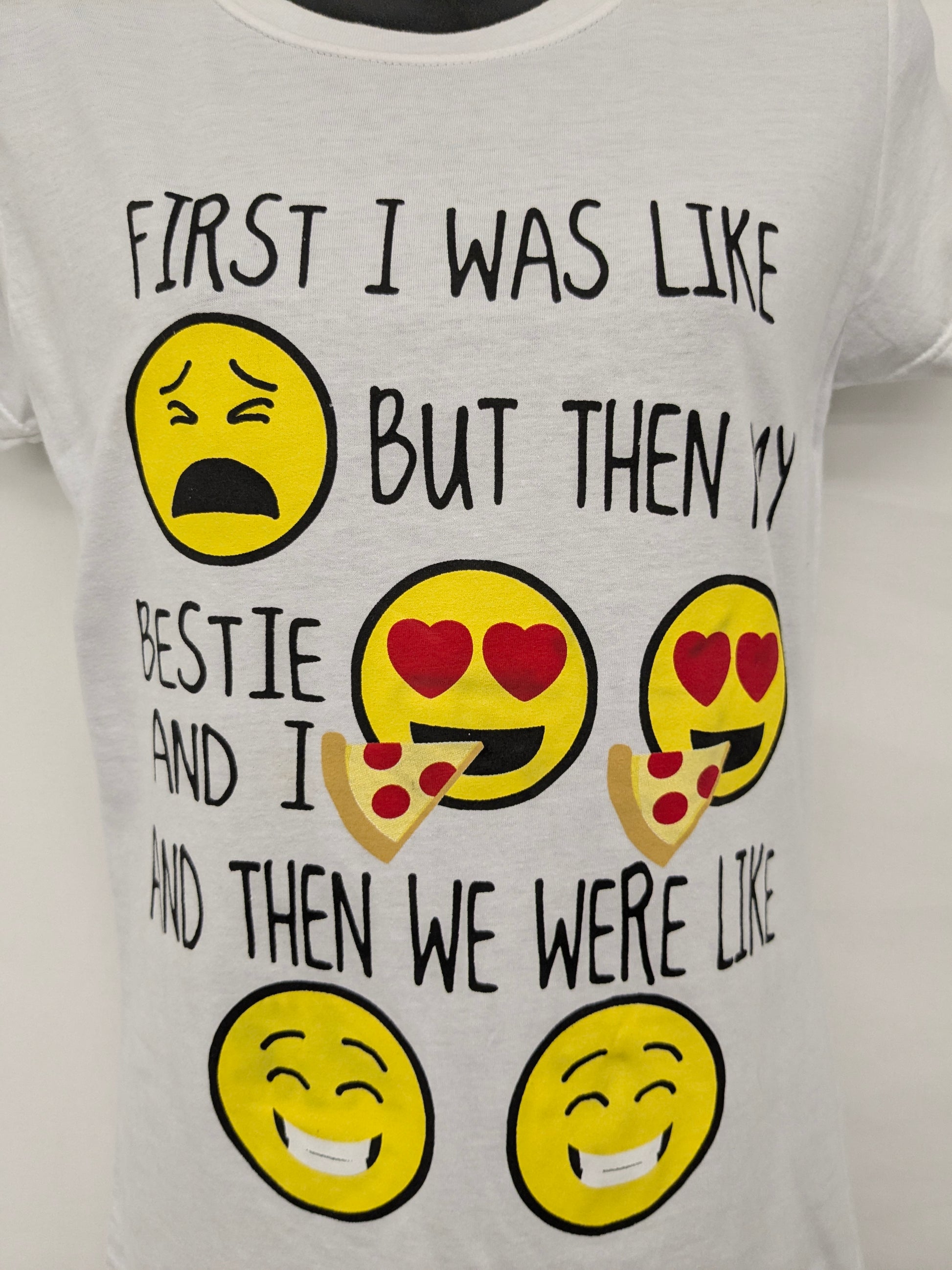 New! Optima size 10 white shirt "First I was like.."