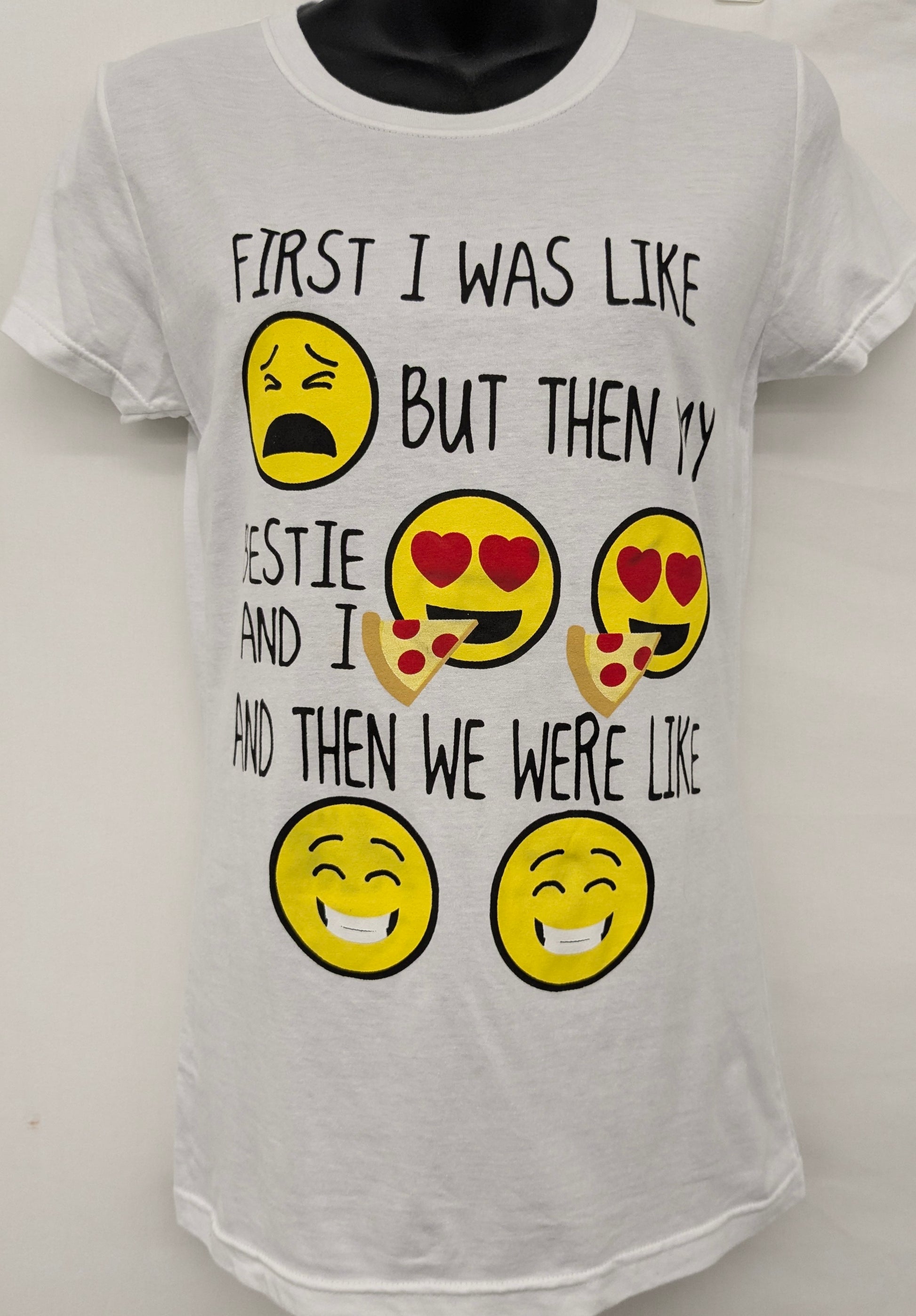 New! Optima size 10 white shirt "First I was like.."