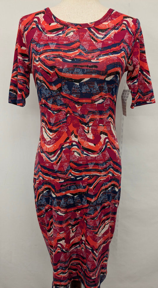 New! LuLaRoe "Julia" xsm dress multi-color