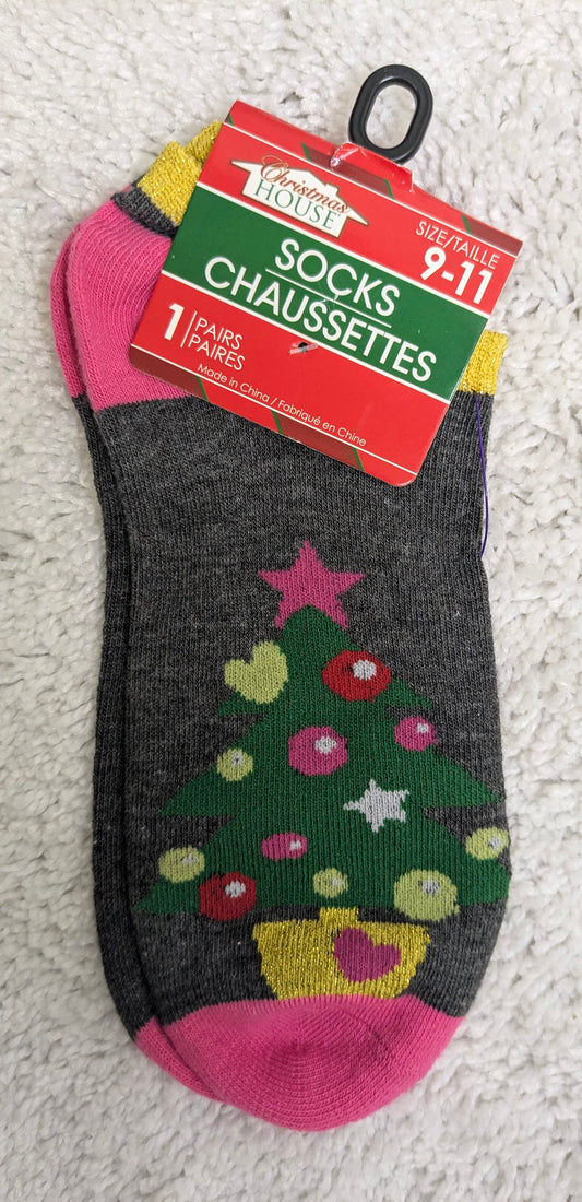 New! Christmas house 1 pair of socks