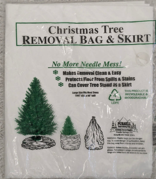 New! Christmas Tree removal bag