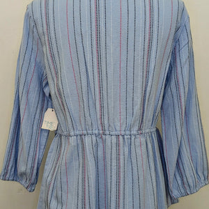 New! Time and Tru small blue wrap shirt