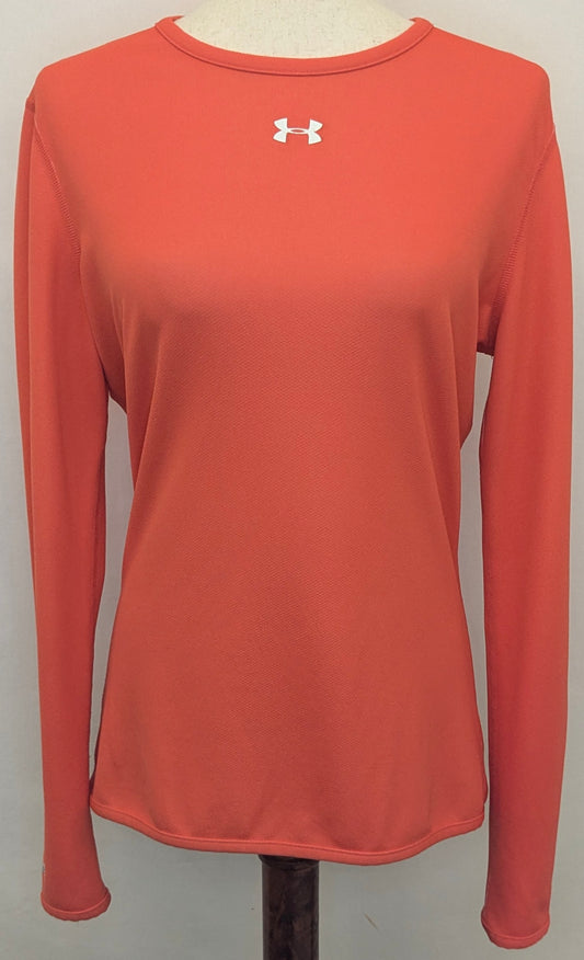 Under Armour small orange long sleeve shirt