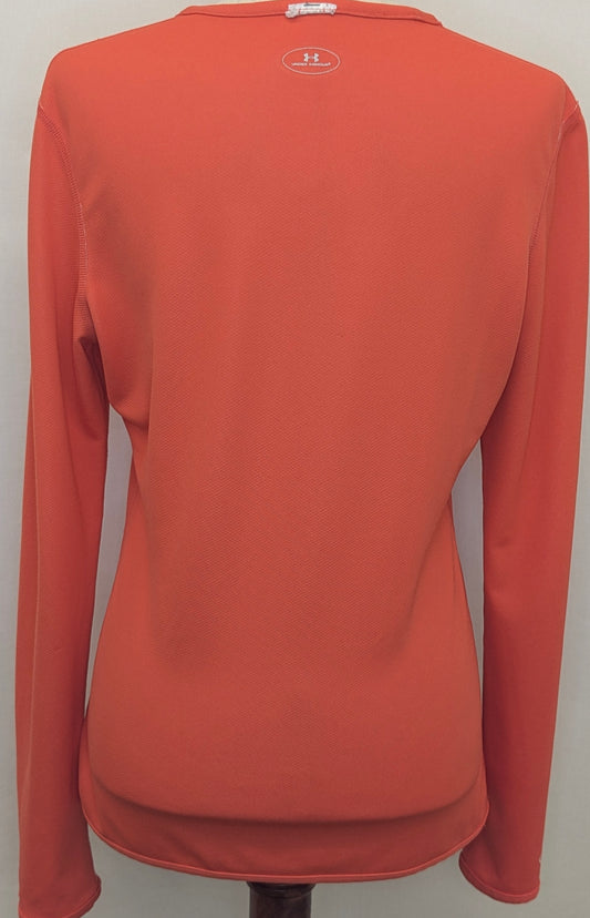 Under Armour small orange long sleeve shirt