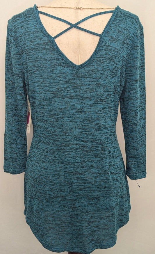 New! B & B Boutique small green/black shirt