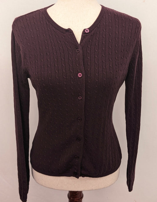 Tailor B. Moss small purple cardigan